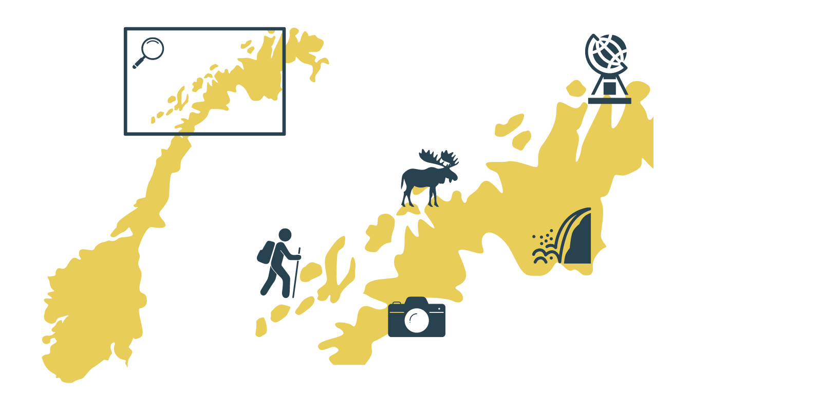 Norwegen Karte Inselparadise im Norden-NEU