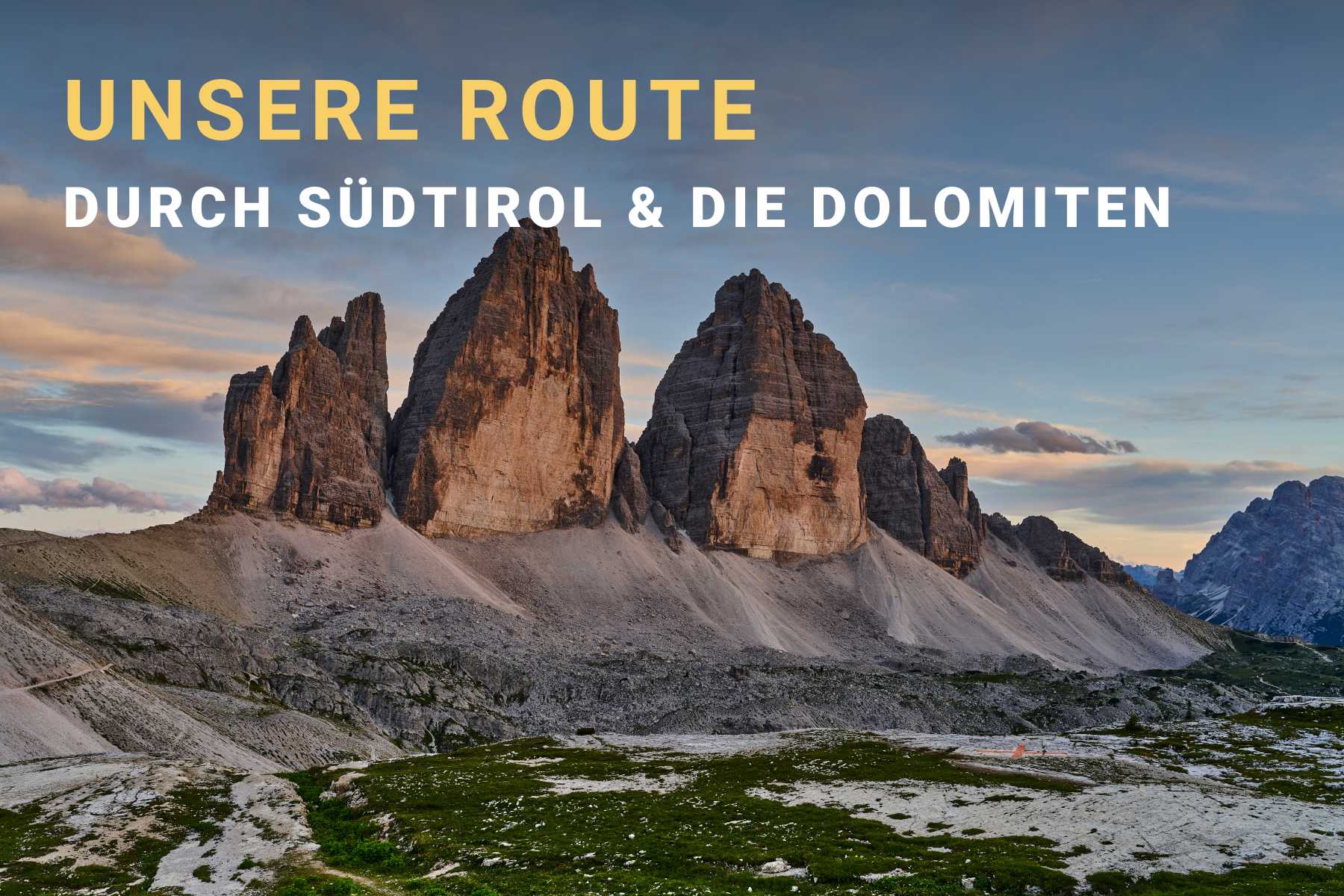 Rundreise Route durch Südtirol und die Dolomiten