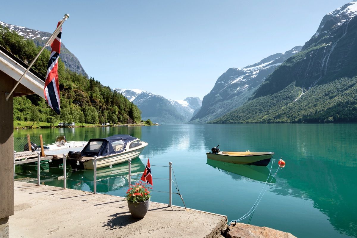 See Lovatnet Fjordland Route Norwegen