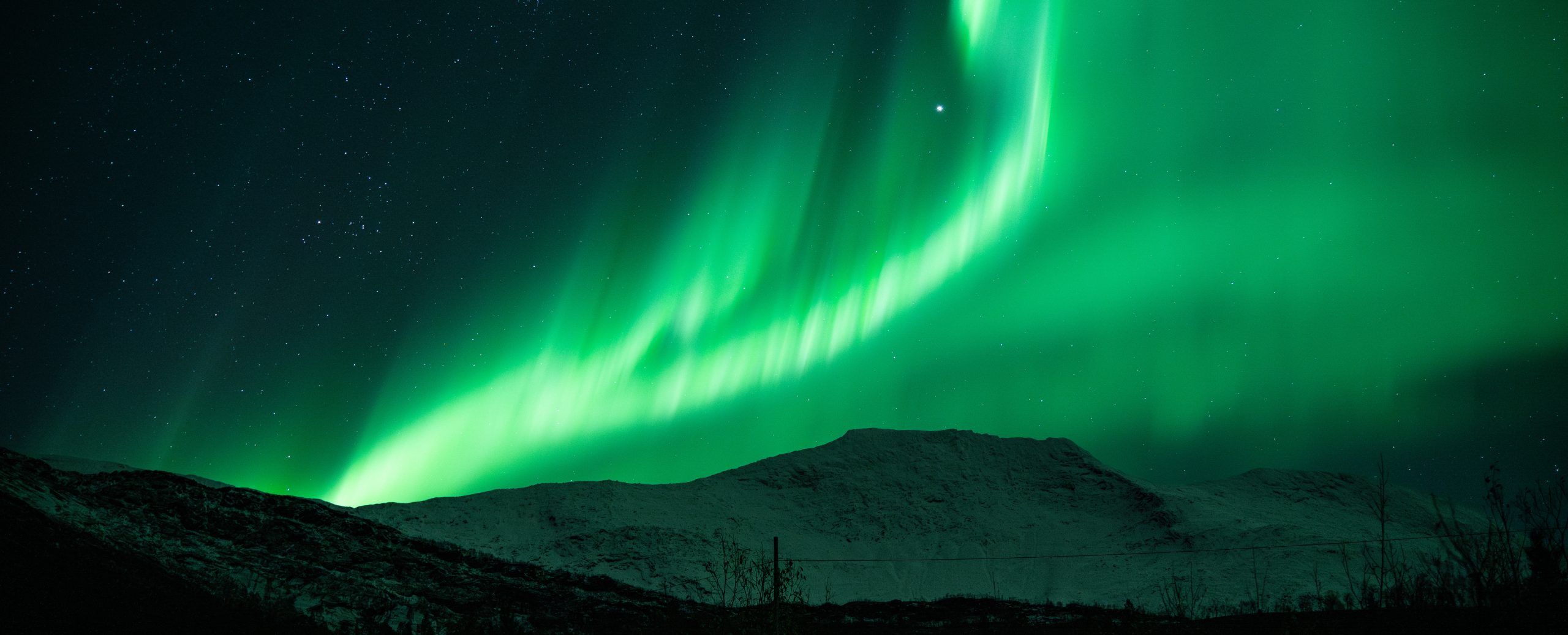 Arktisches Lichterspiel beim Wintercamping in Norwegen