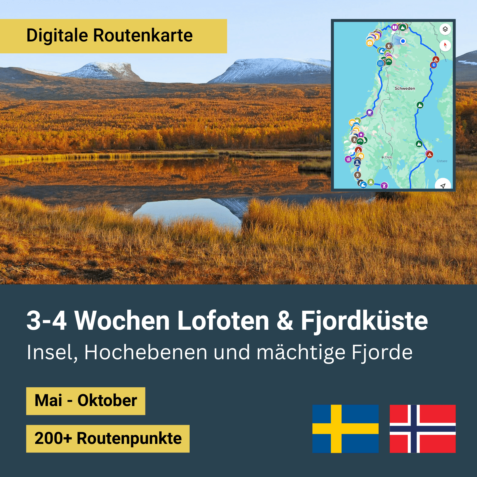 Digitale Route_3-4 Wochen Lofoten & Fjorde Thumbnail