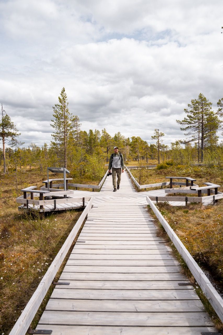 Wanderung zum Njupeskär Wasserfall im Fulufjället Nationalparks