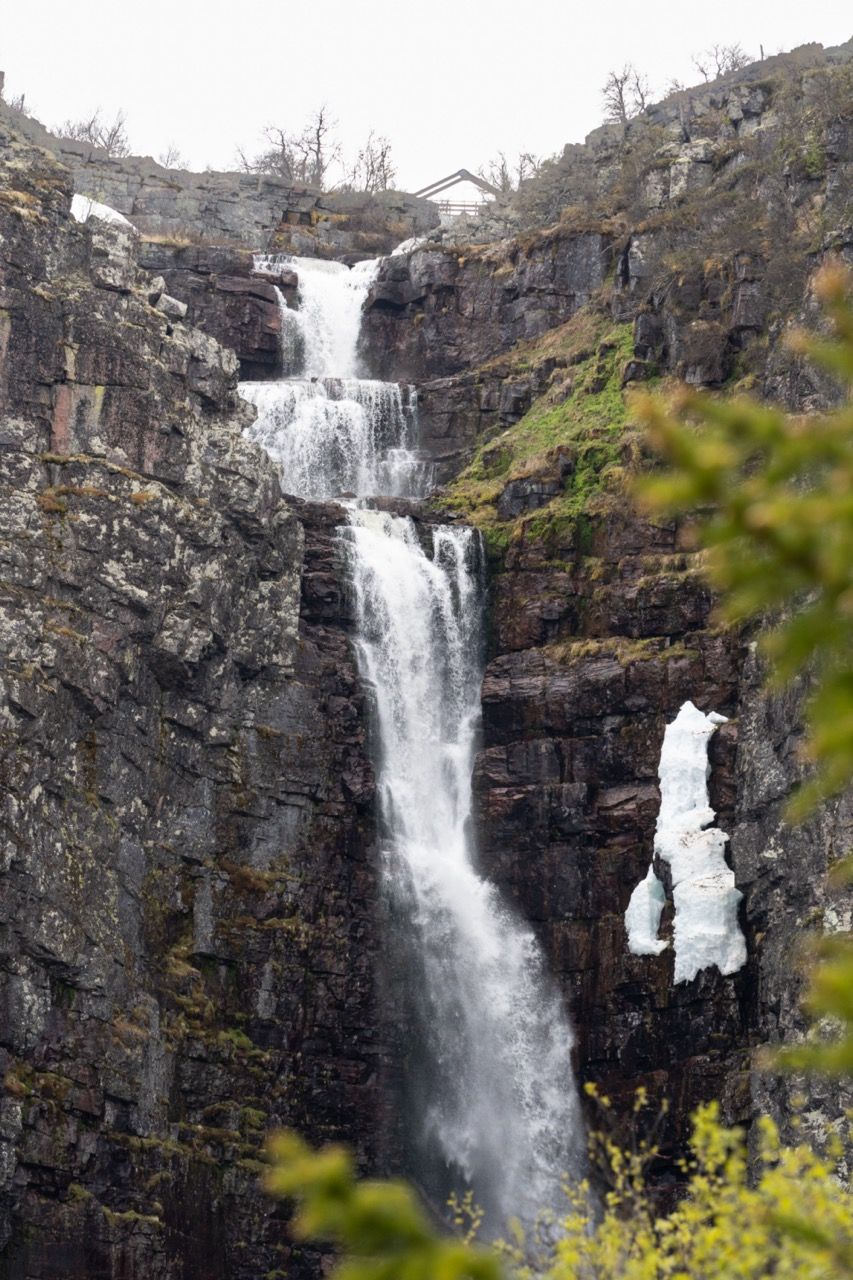 Njupeskär Wasserfall im Fulufjället Nationalparks