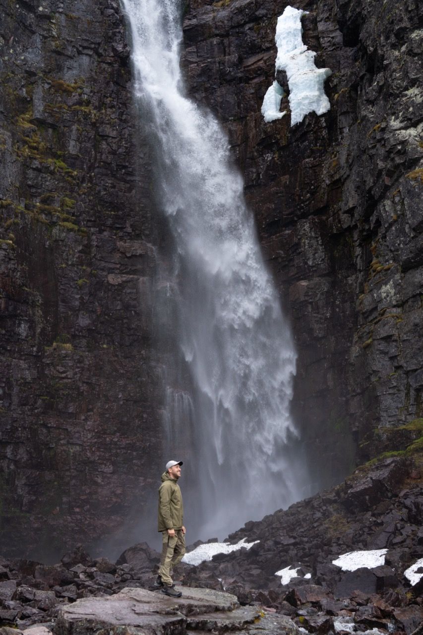 Njupeskär Wasserfall im Fulufjället Nationalparks