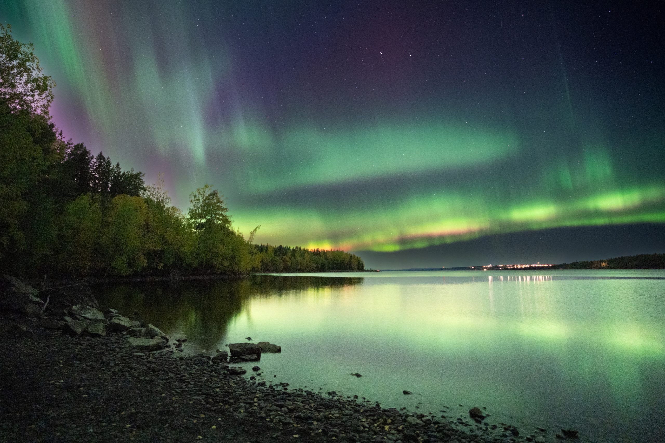 Polarlicht in Schweden