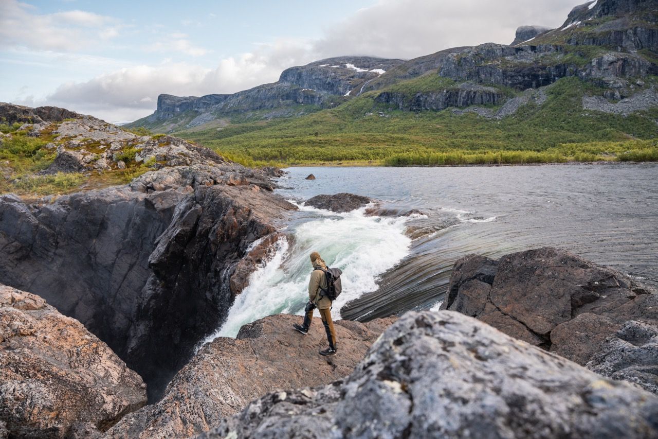 Wasserfall Stora Sjöfallet