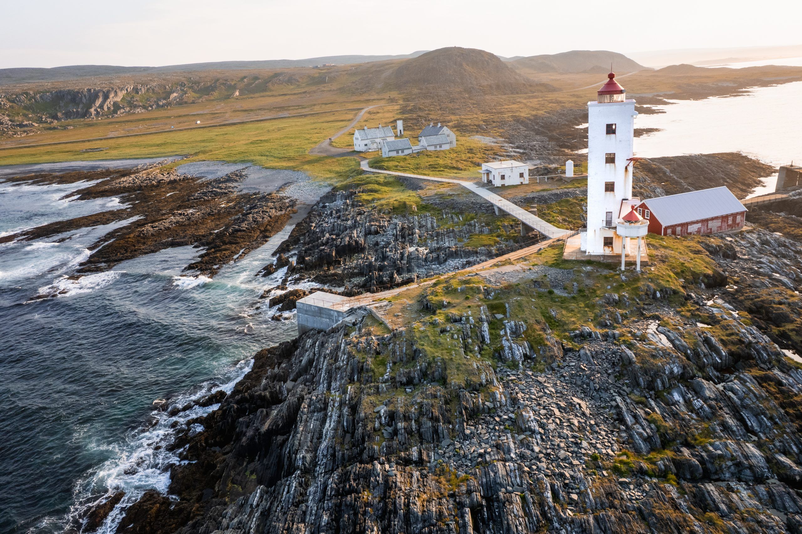 Kjølnes Fyr Leuchtturm Varanger Halbinsel Rundreise Rute Nord Norwegen