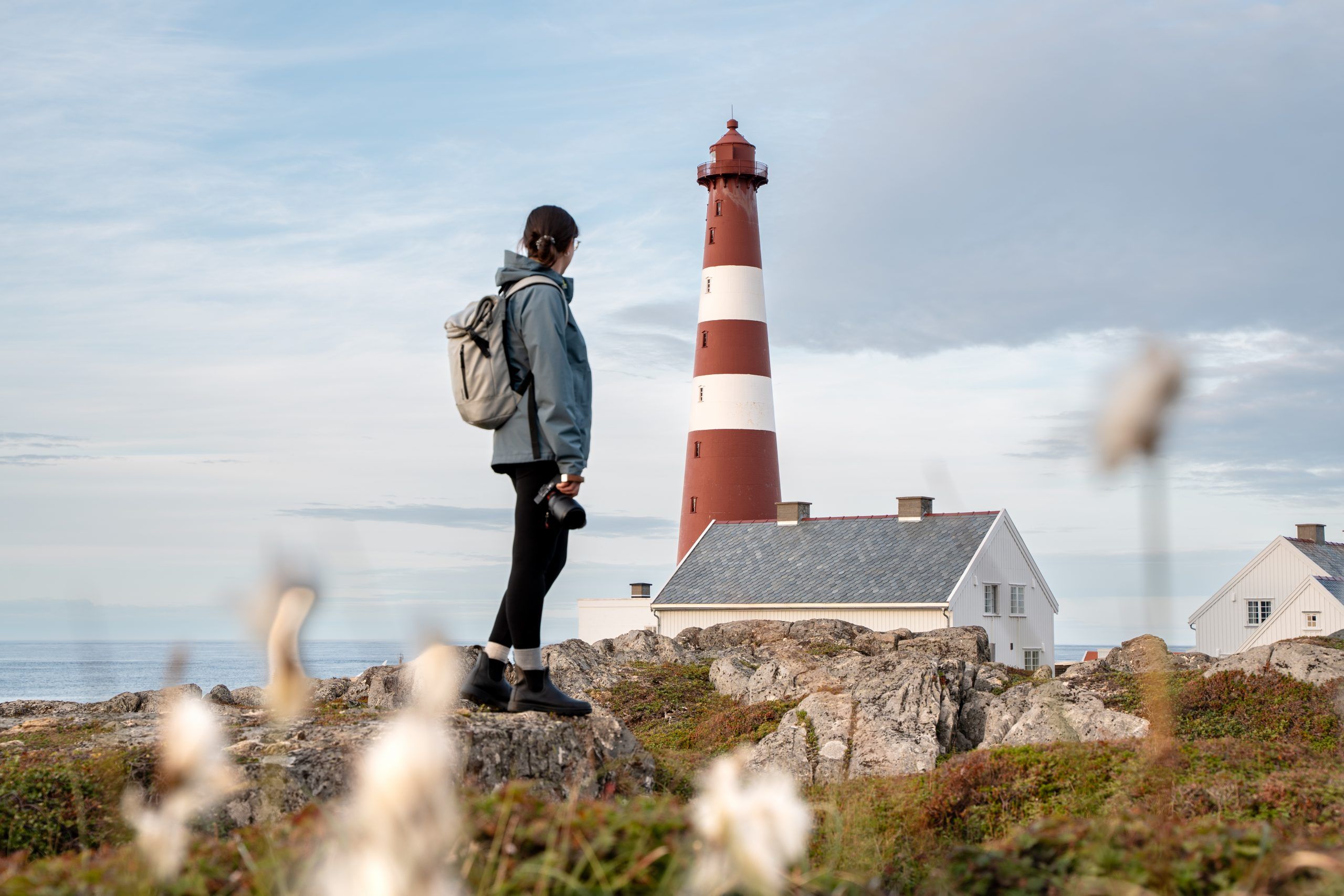 Slettnes Fyr und Naturreservat auf Nordkyn Norwegen Arktis Rundreise zwei Wochen Rentiere Nordkap