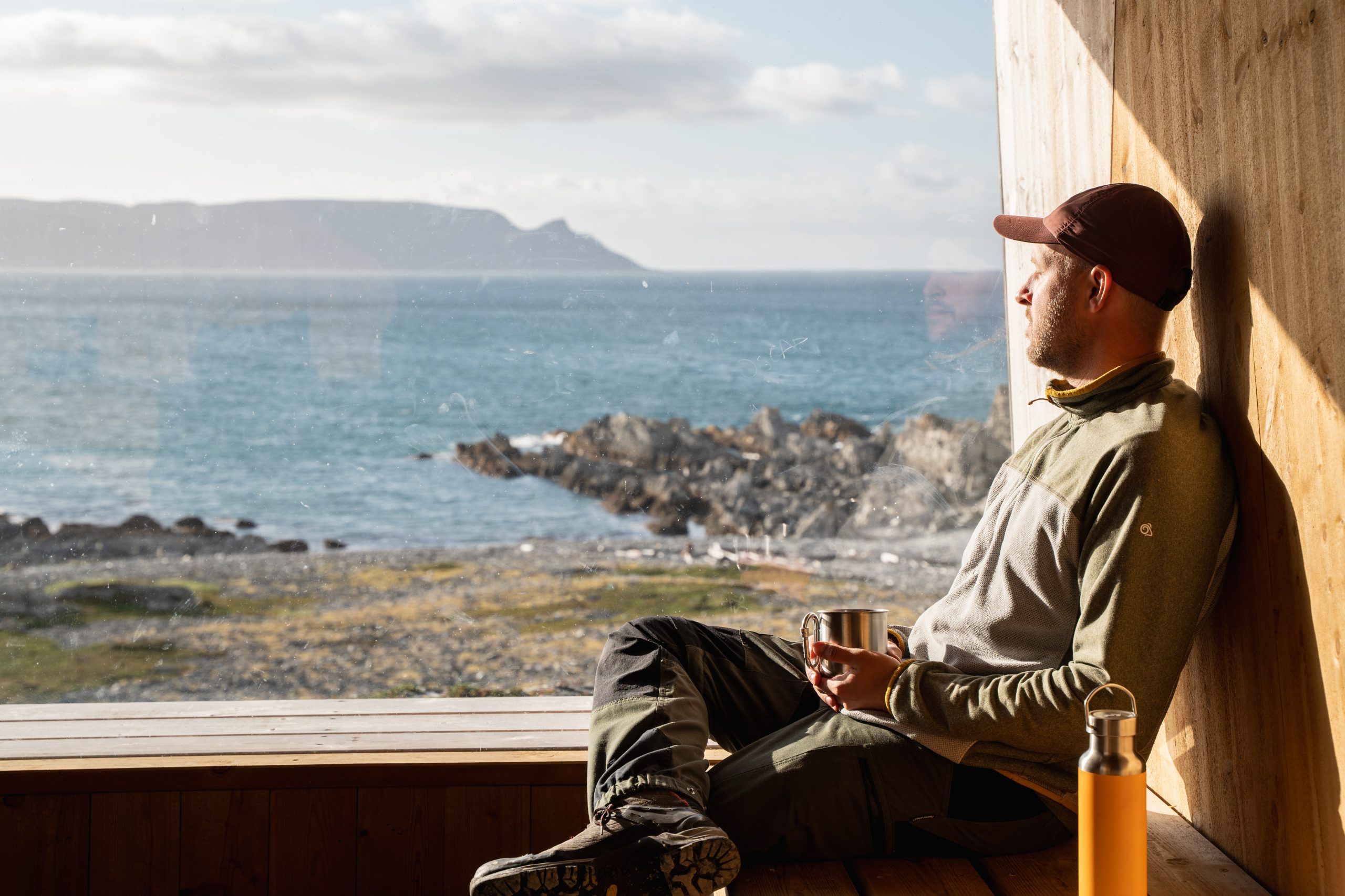 Wanderung zur Ytre Staurvika Hütte Nordkyn Nordnorwegen