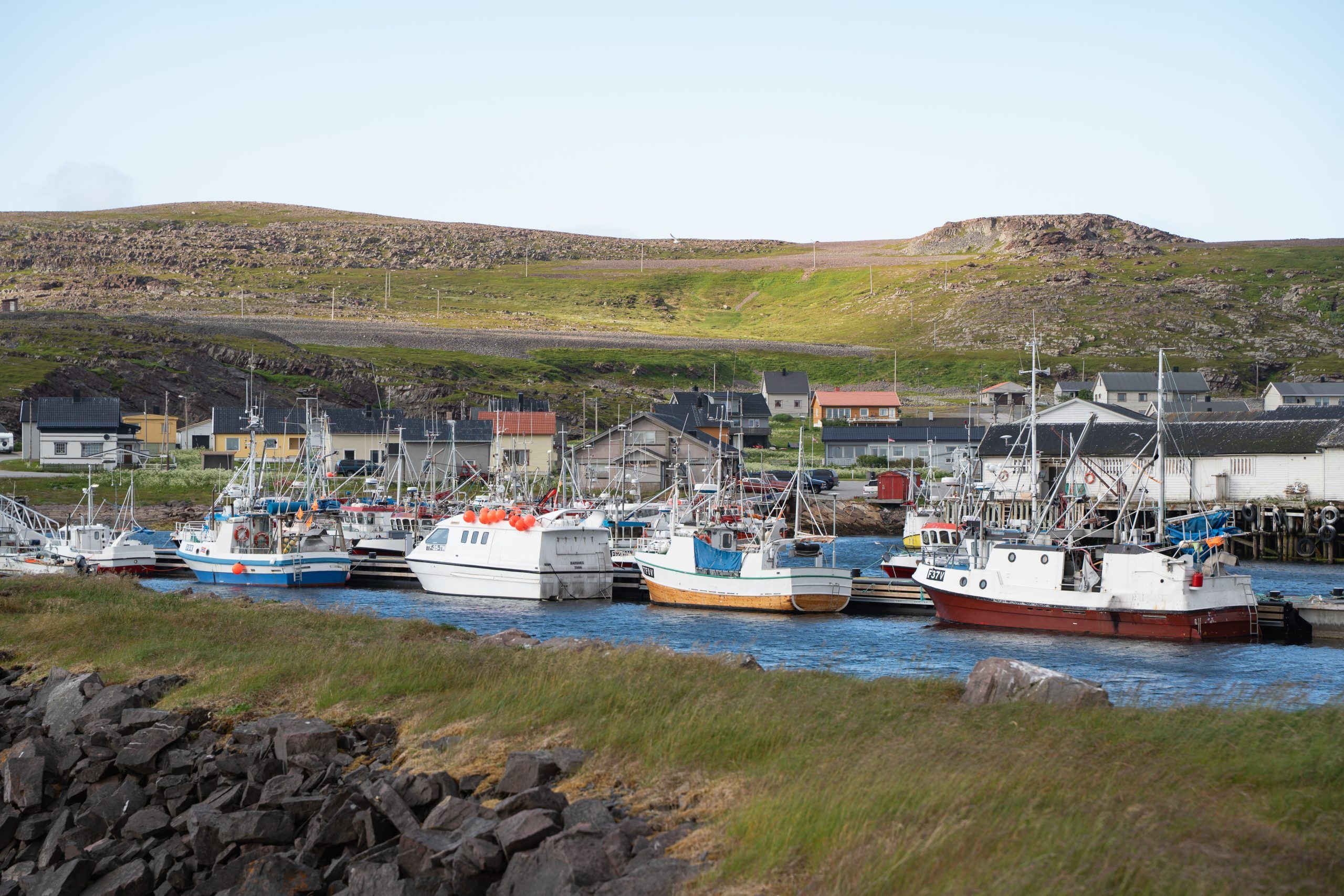 Kiberg Hafen Nord Norwegen