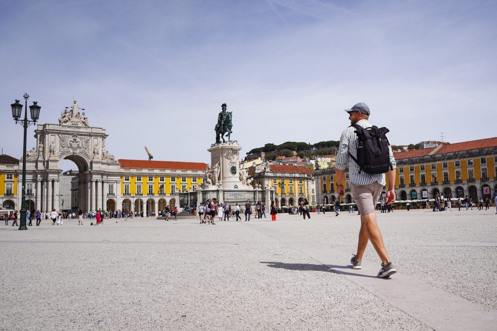 Praça do Comércio in Lissabon