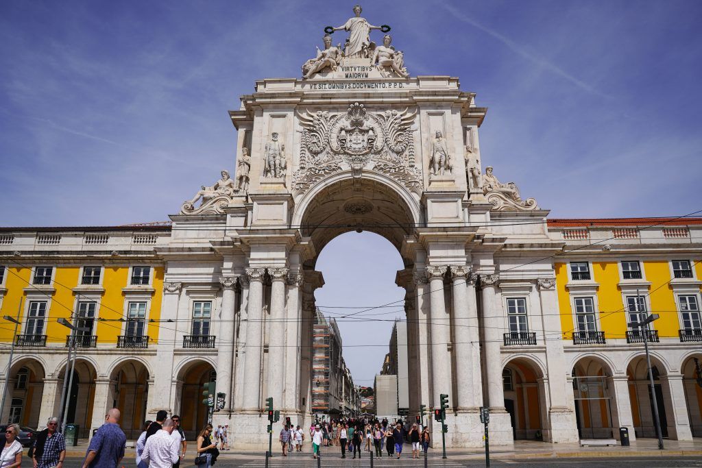Praça do Comércio in Lissabon