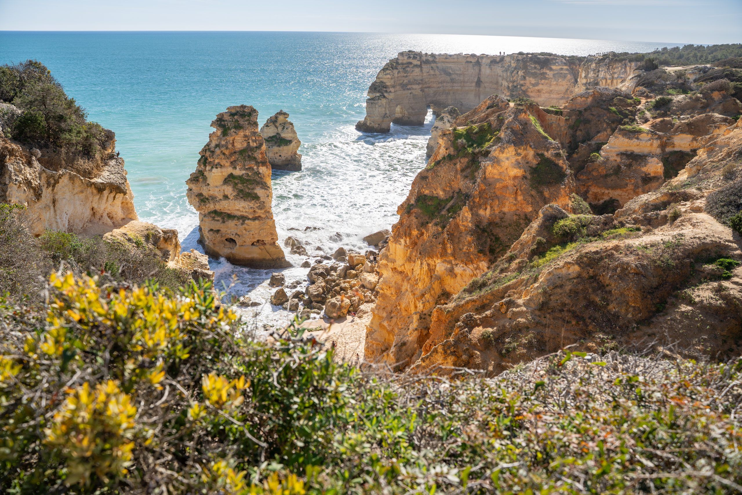 Praia da Marinha_Algarve_Portugal Rundreise Camper -3