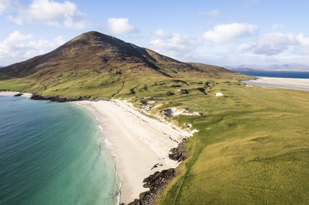 Strand von Traigh na Cleavag Isle of Harris in Schottland