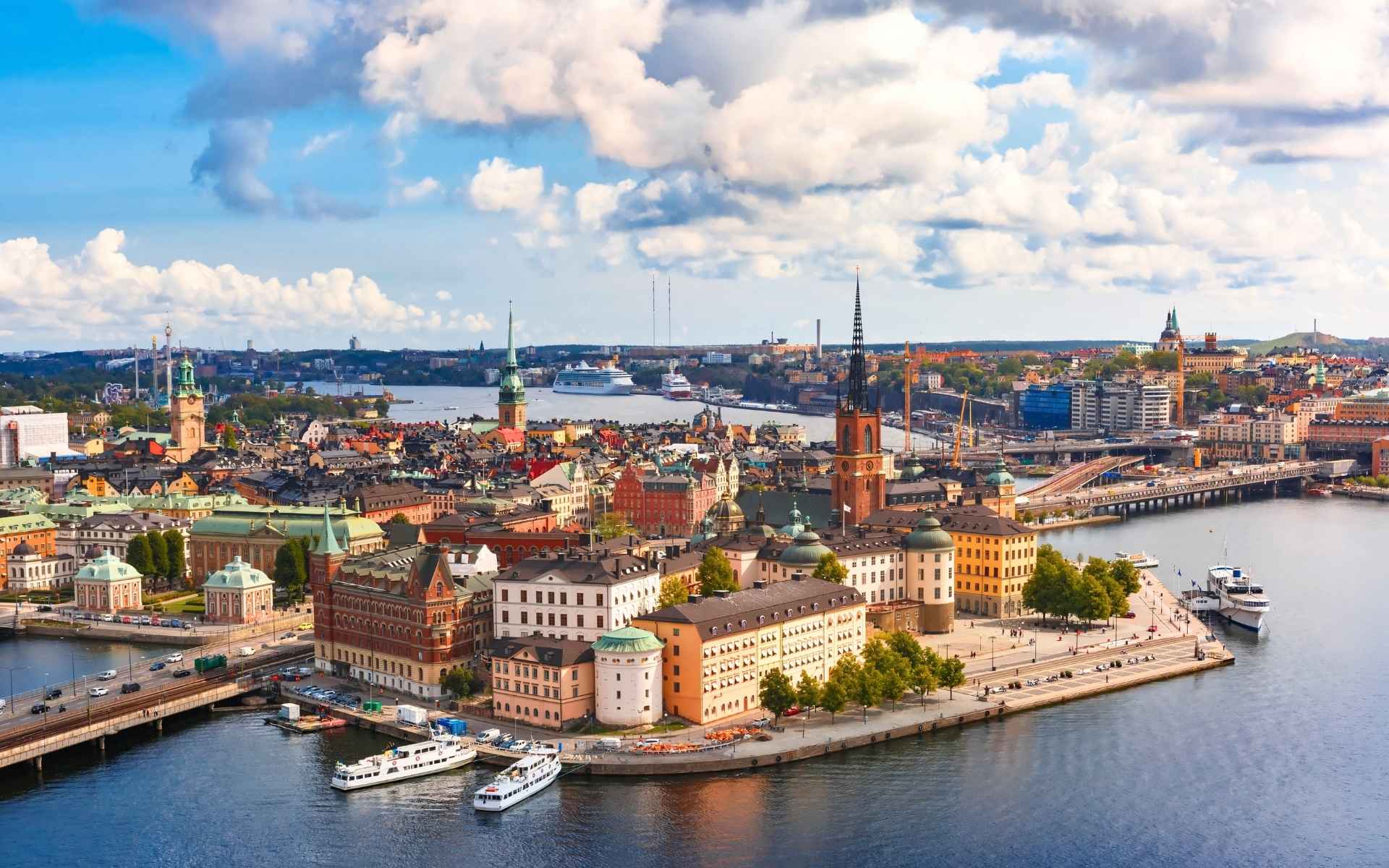 Stockholm aus der Vogelperspektive