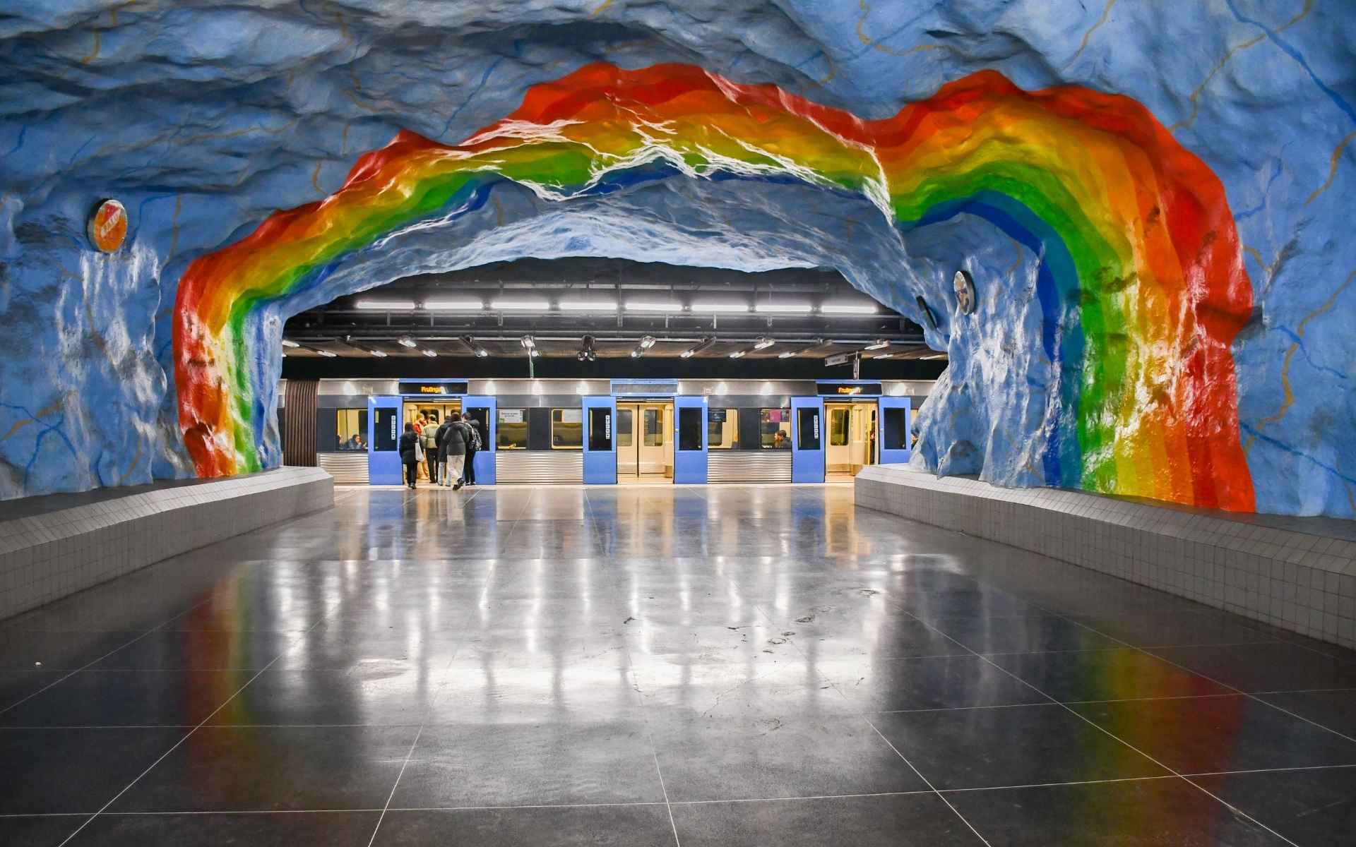 U-Bahn Station in Stockholm