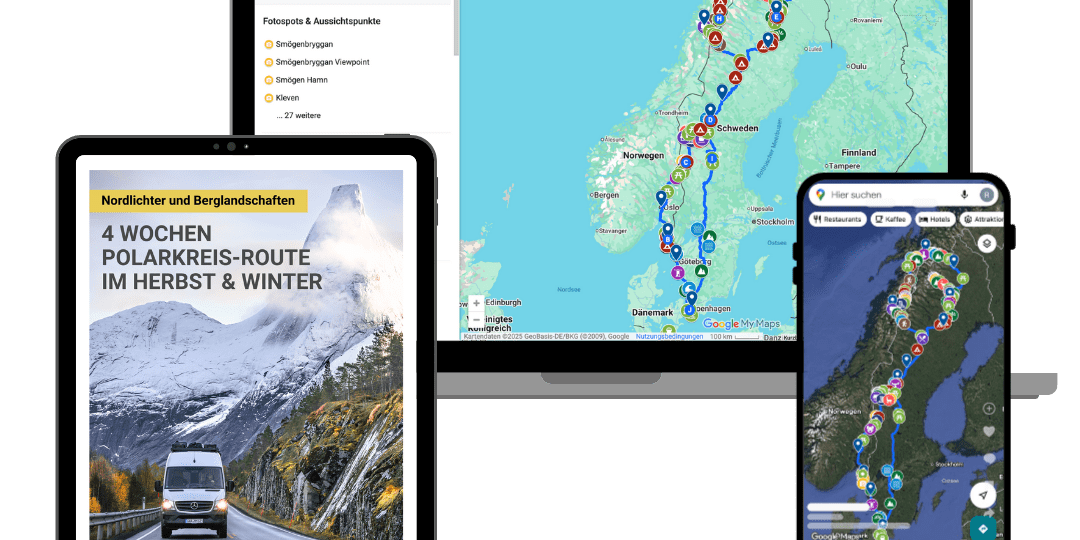 4 Wochen Polarkreis-Route Norwegen und Schweden im Herbst und Winter