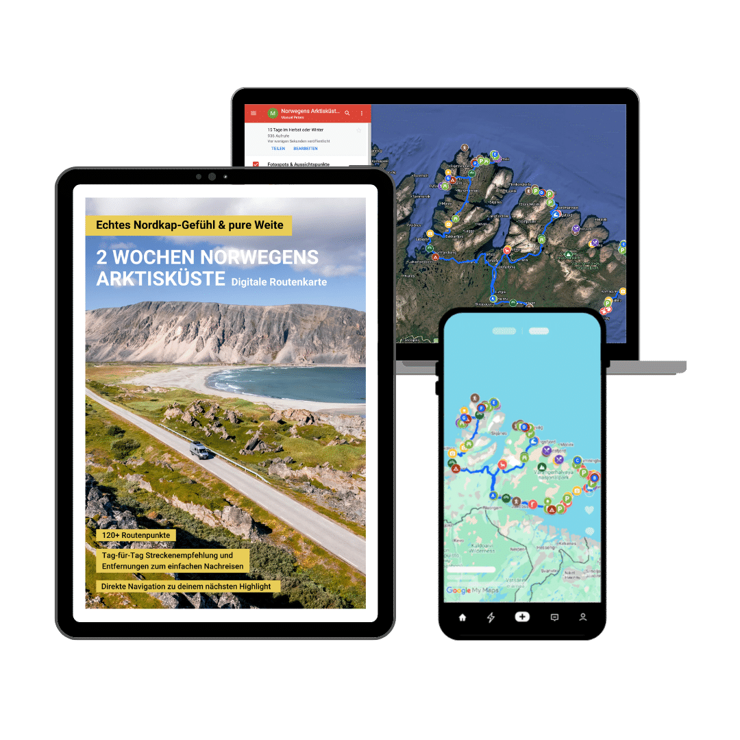 Digitale Routenkarte_2 Wochen Norwegens Arktisküste_Mockup NEU