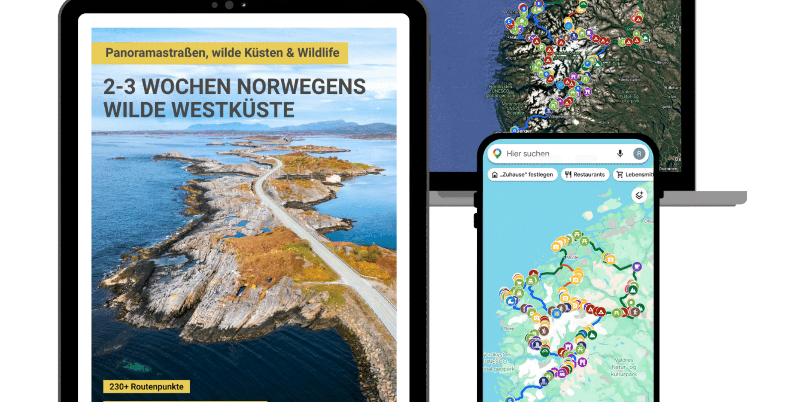 Norwegens wilde Westküste 2 bis 3 Wochen Camper-Route Norwegens wilde Westküste 2 bis 3 Wochen Camper-Route